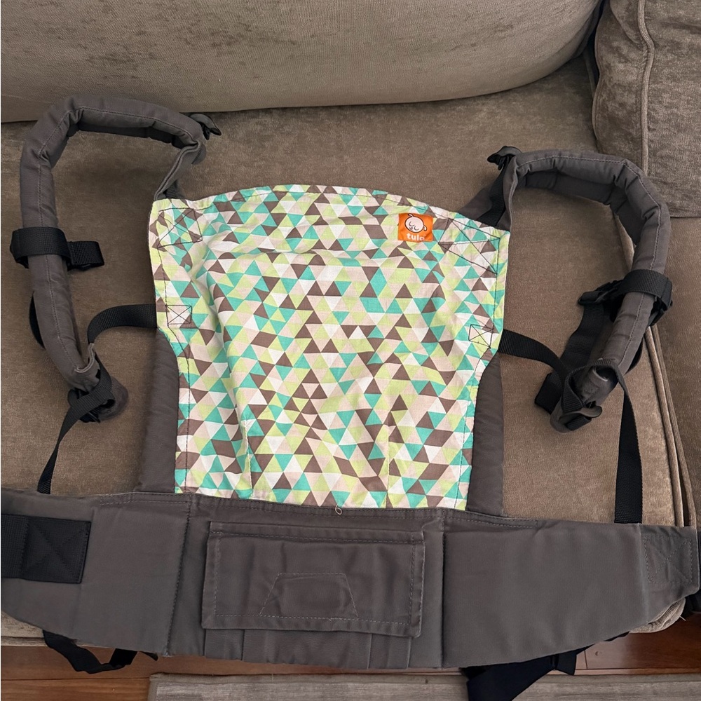 Tula in Mint, Teal & Gray Geometric Print